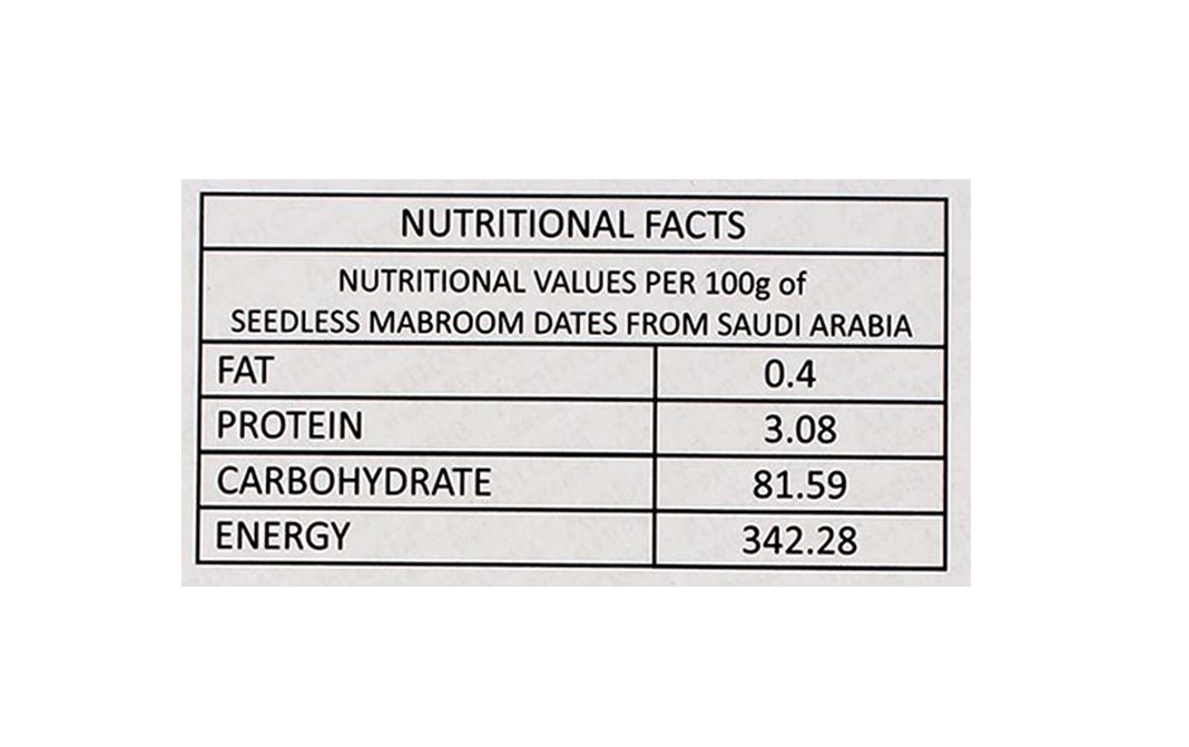 Ambrosia Delicatessen Seedless Mabroom Dates From Saudi Arabia   Box  250 grams